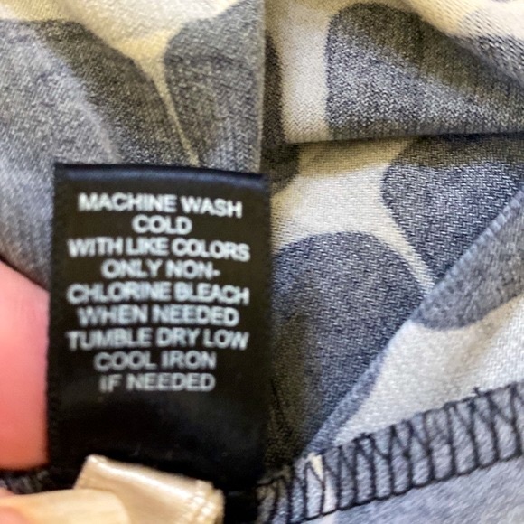 Express black, gray and tan geometric print wrap dress - Picture 6 of 6